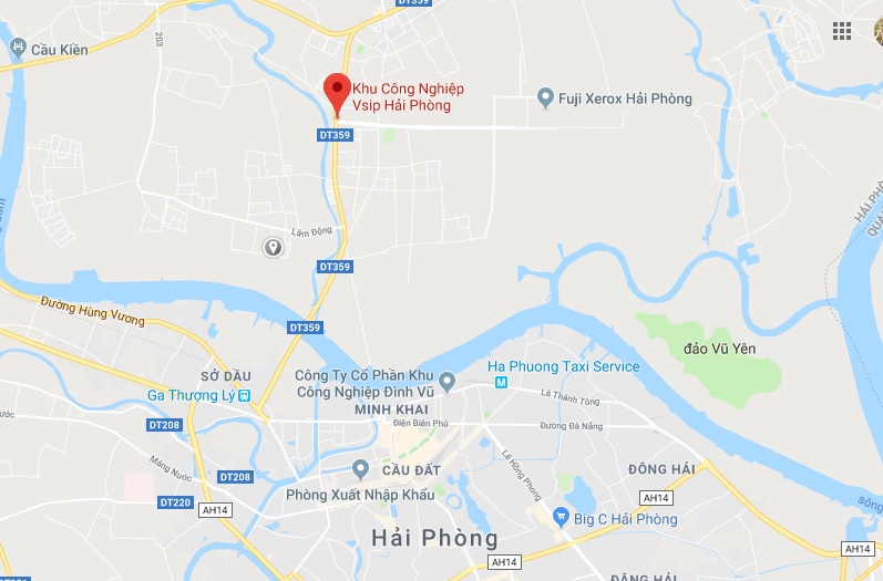Vị trí dự án Khu đô thị Nam Long Hải Phòng